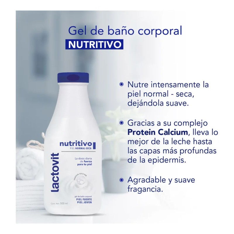 Jabón Líquido Coporal Lactovit 500 Ml