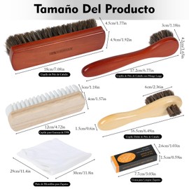 6Pcs Limpieza para Tenis y Zapatos de Gamuza,Kits de Cuidado de Zapatos,Incluye Borrador para Gamuza y Cepillo para Zapatos,Elimina Manchas y Rasguños,para Cuidado de Tus Zapato y Ropa