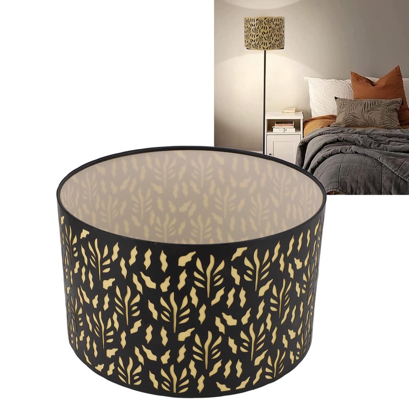 E27 E14 Metal Lamp Shade Metal Drum Lampshade Art Carved