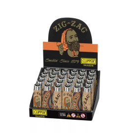 Clipper - Classic Large Reusable Lighter 38 Pack - Zig Zag Cork