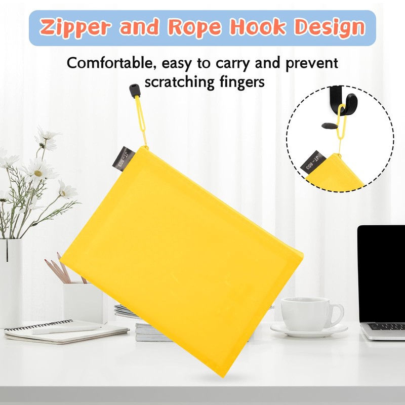LUHIUMOYA A4 Document Bag, Waterproof Document Bag with Zip, Bag