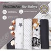 FENSILO Muslin Squares for Baby 60 x 75 cm Pack