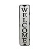 Parisloft Welcome Carved Metal Wall Sign for Home Decor.|Rustic Iron