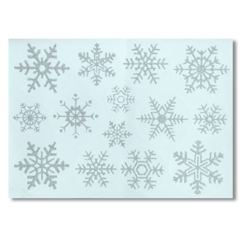 Articlings Christmas Angel Window Clings With 28 Glitter Snowflakes -
