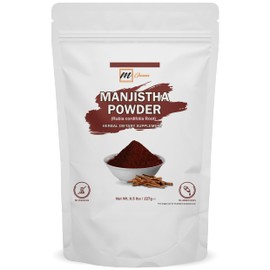 mGanna 100% Natural Manjistha/Madder Root Powder/Rubia Cordifolia 227 GMS / 0.5 LBS for Smooth Hair, Glowing Skin & Health Care