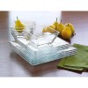Unbranded Mainstays 12-Piece Square Clear Glass Dinnerware Set