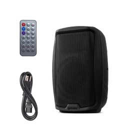 Gemini 8” 500W Bluetooth PA Speaker with TWS Link, USB/SD/FM, XLR/RCA/AUX Inputs, Mic & Guitar Channels, Compact Powered DJ Speaker for Gigs, Events & Easy Transport (AS-2108BT)