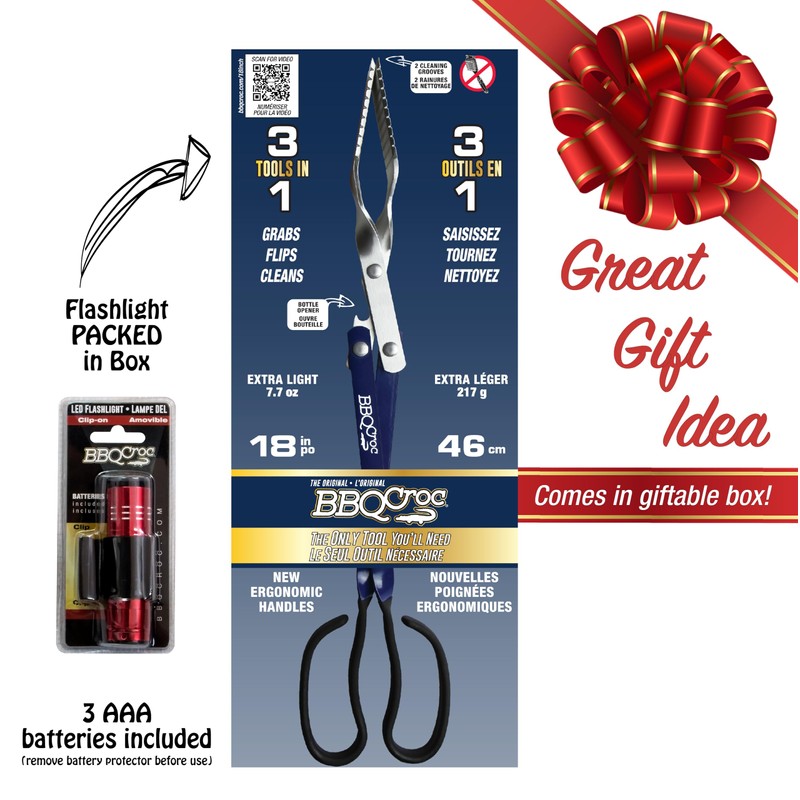 BBQ Croc 3 in 1 Barbecue Tool 18-inch - Extra