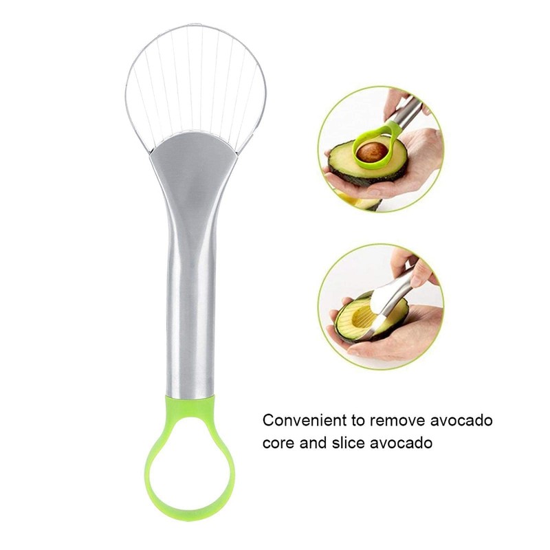 Avocado Slicer, Avocado Pit Remover Cutter/Peeler, Stainless Steel Avocado Slicer