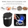 Ohleats Car Ashtray with Lid, Detachable Stainless Steel Ash Tray