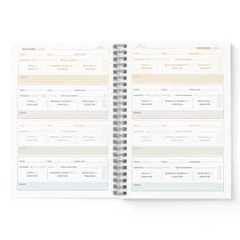 KNDRD Walking, Hiking, & Fitness Logbook – Daily Fitness Journal for wellness and reflection – Track Progress, Reflect, and Stay Motivated. – Great gift for walking, hiking, fitness, & wellness.