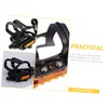Mipcase 1Set Wear Resistant Bike Toe Clips with Replaceable Straps