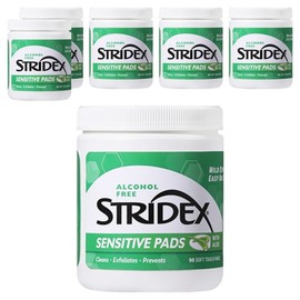 Stridex Sensitive Pad, 90 sheets, 6 pcs / 스트라이덱스 센시티브 패드, 90매입, 6개