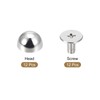 sourcing map Screw Back Rivets, 12 Sets 8x5mm Round Studs