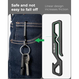 IUMIUN Titanium Quick Pocket Clip Key Chain Clip for Men Women-with Slim Profile Bottle Opener Keychain