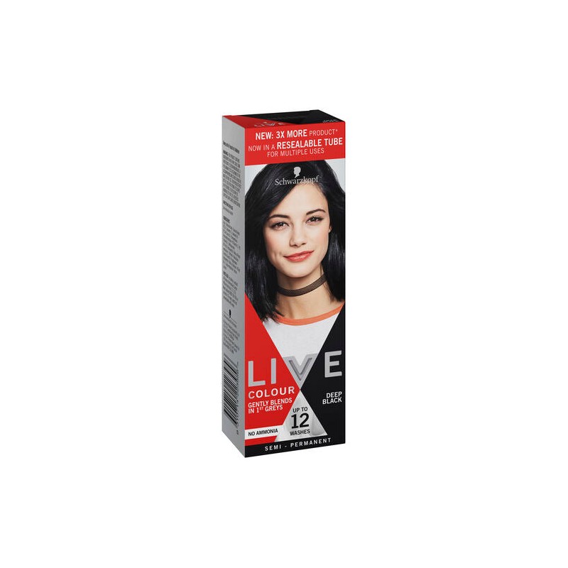Schwarzkopf Live Colour Deep Black 75ml
