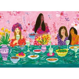 Wonder Forge Ladies' Brunch 1000 Piece Jigsaw Puzzle for Adults | Unique,...