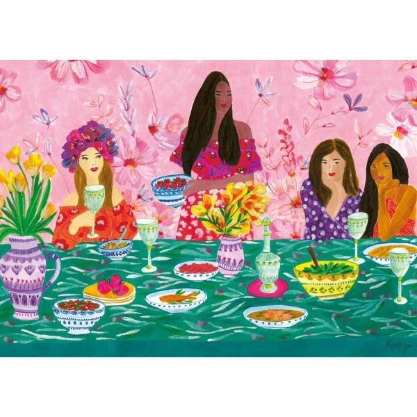 Wonder Forge Ladies' Brunch 1000 Piece Jigsaw Puzzle for Adults