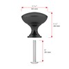 Richelieu Hardware BP9041900 Copperfield Collection 1 3/16-inch (30 mm) Matte