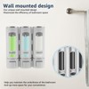 3 Chamber Shampoo Dispenser with Clear Window, Refillable Soap Dispenser