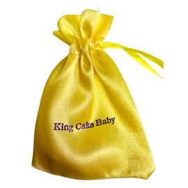 Westmon Works King Cake Baby Jesus Figurine Mardi Gras Mini Figure with Gift Bag
