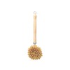 HIC Kitchen Natural Bristle Veggie and Dish Scrub Brush, Non-Scratch