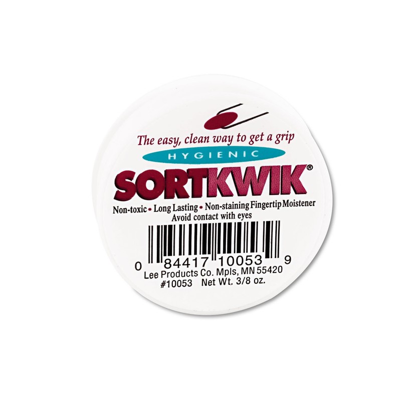 LEE 10053 Sortkwik Fingertip Moisteners, 3/8 oz, Pink, 3/Pack