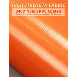 BLUEWING 42" Drift Sock Sea Anchors with Buoy Ball Float Leash 840D Nylon Parachute Fishing Drogue for Marine/Jet Ski/Sail Boat Orange