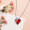 LuminaLux White Love Heart Necklace for Women, Jewellery Gift for