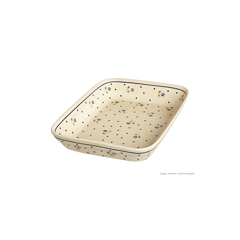 Pottery Casserole Dish for 2 People 19.5 x 26.5 CM