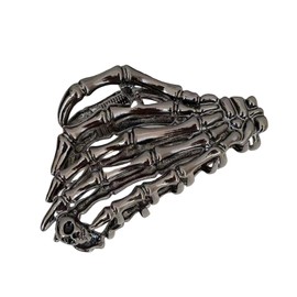 BELOWSYALER Hair Claw Clip,Gothic Hair Claw Clip Skeleton Hand Ponytail Holder Skull Claw Shape Punk Skull Fingers Barrette Claw Hair Style Tool