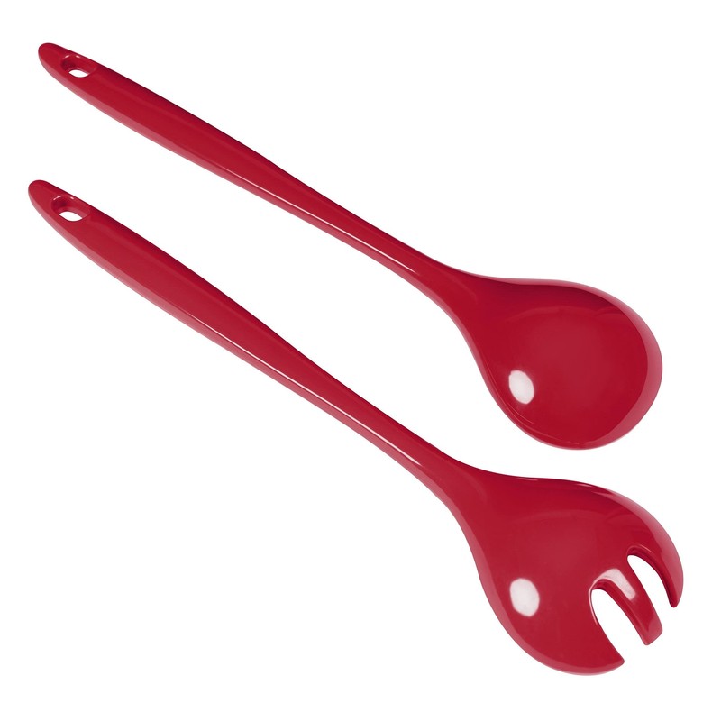 KUHN RIKON 24293 Salad Servers (Red/Dark Red), Plastic, 28 x