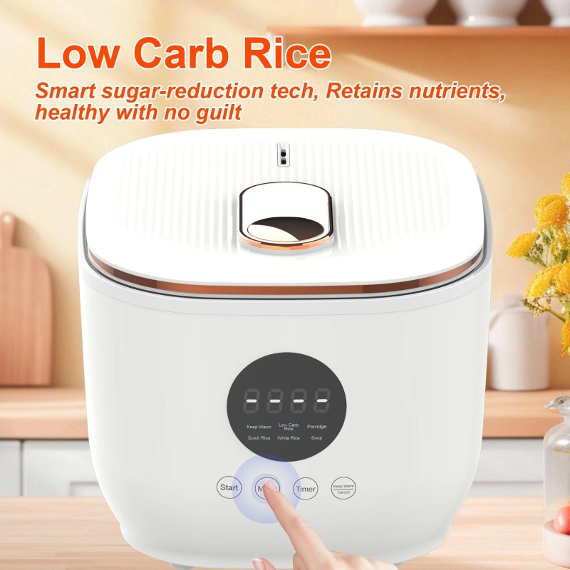 Akureo 3L Healthy Low Carb Rice Cooker, Low Sugar Digital