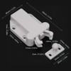 10pcs Heavy Duty Earthquake Cabinet Latch Touch Release White Shape