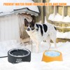 Fuliuna Large Heated Water Bowl, Outdoor Heated Dog Bowl with
