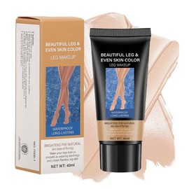 Leg Make-Up Waterproof without Transmission, Leg Makeup Concealer, Waterproof Cover Cream for Varicose Veins, Durable Cover, Tattoo Cover (#01 Light)