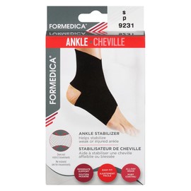 Formedica - Ankle Stabilizer - Figure-8 Compression Support for Injury Prevention & Recovery, Black (Small)