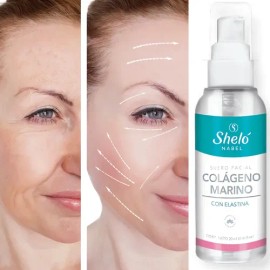 Suero Facial Colágeno Marino 20ml Sheló Nabel Hidratación Piel Sensible                                                                               