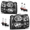 Vizotae Headlights W/Bulbs for 2007-2013 Chevy Silverado 1500, for 2007-2014