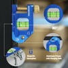 WORKPRO Conduit Bending Level, Small Torpedo Magnetic Level, Bubble Vial
