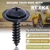 Rexka 10pcs Wheelhouse Liner Bumper Cover Splash Shield Screw for