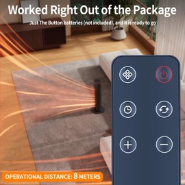 ZWP Replacement Remote Control for SANVINDER Space Heater DH-QN19, for BREEZOME Space Heater MQ18 MG26QN