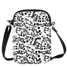 JNIAP J & S Crossbody Bag Zero Dog Gifts Horror Monster Gifts Horror Movie Shoulder Bag, Many Bones Cb, Fit