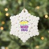 CafePress Happy Almost Mardi GRAS Louisia Snowflake Ornament, 3.5"x3.5"