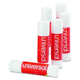Universal 75748 Glue Stick.28 oz, Stick, Clear (Pack of 12)