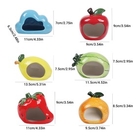 AIMALL Ceramic Hamster Nest Shelter House, Four Seasons Universal, Luxury Villa Design, Hamster Cage Decoration