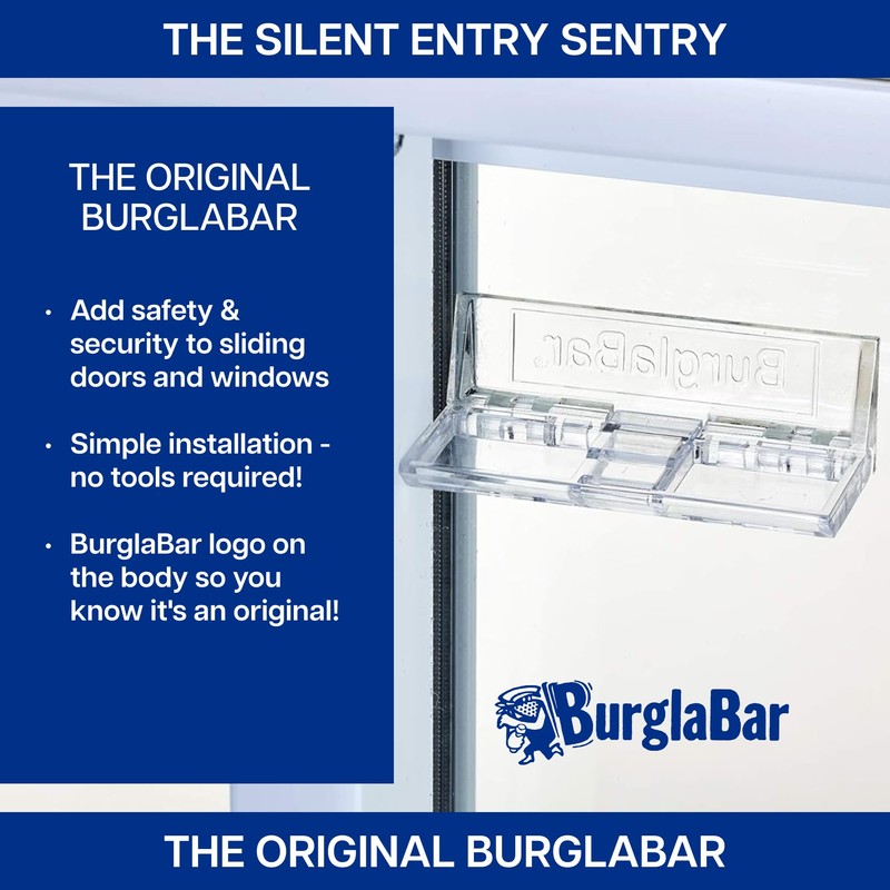 Burglabar 2 Pack Additional Security for Sliding Patio Doors,Sliding Glass