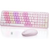 NEOBELLA Rainbow Colorful Keyboard & Mouse Combo Wireless Gradient Color