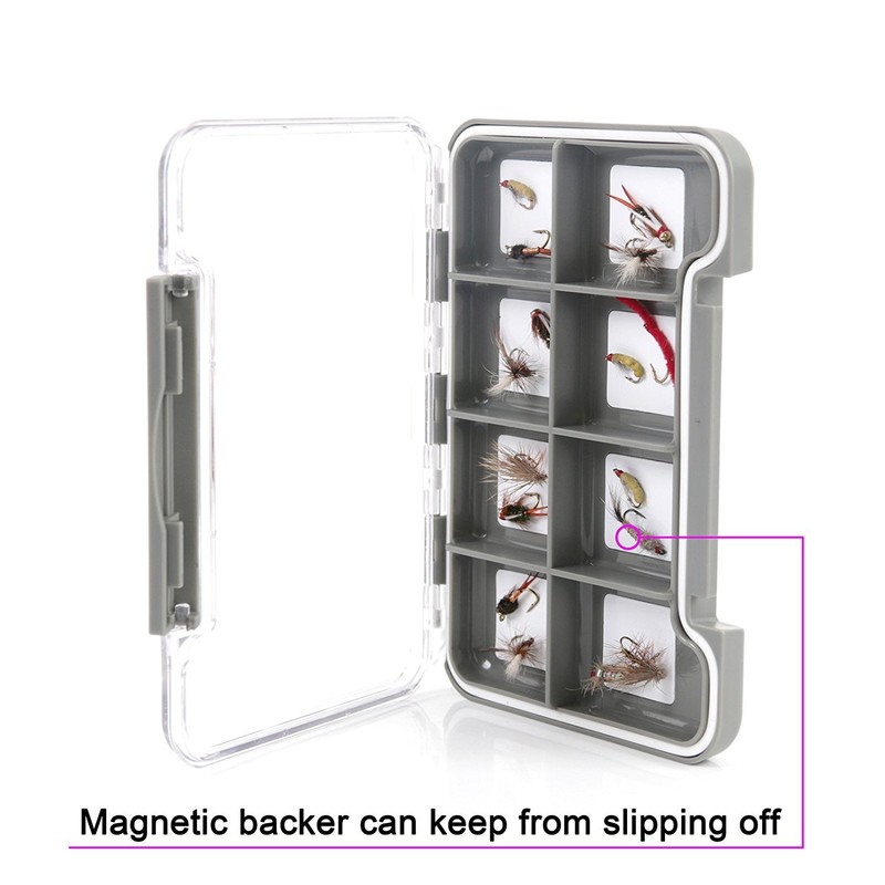 Maxcatch New Magnetic Back Fly Box Clear Waterproof Fly Fishing