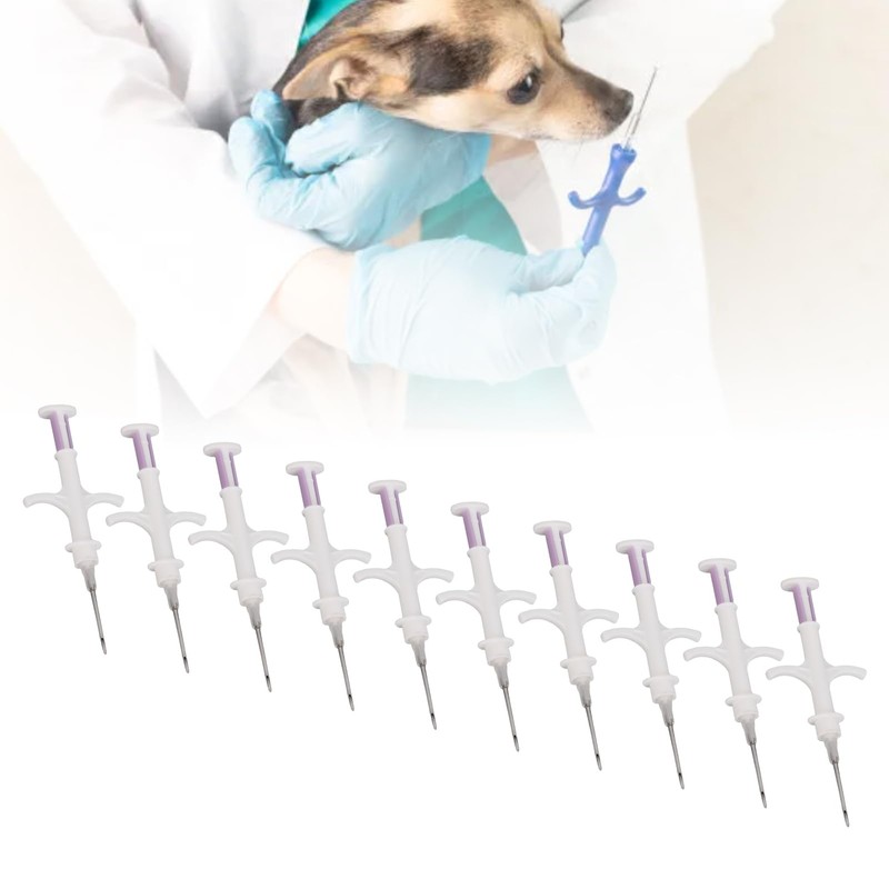 Jonlaki PET Microchip, Pack of 10 Universal FDX-B 134.2 KHz